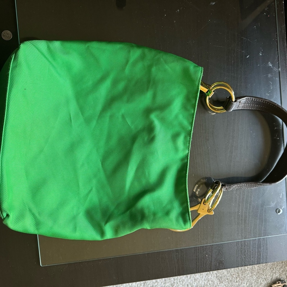 JPK Paris 75 green nylon Bucket Bag